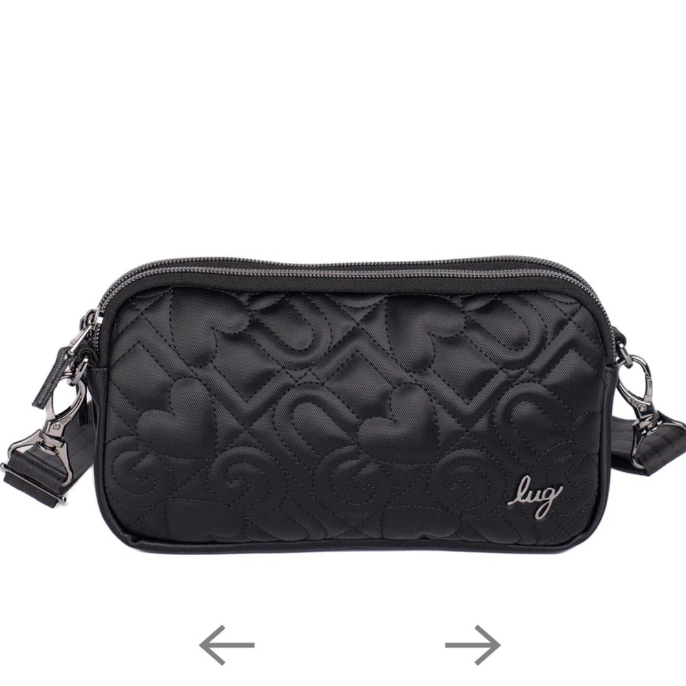 NWOT - Lug Coupe XL Love Satin Luxe Convertible Crossbody Bag